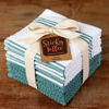 Picture of Sticky Toffee Cotton Terry Kitchen Dishcloth Towels, 8 Pack, 12 in x 12 in, Blue Stripe