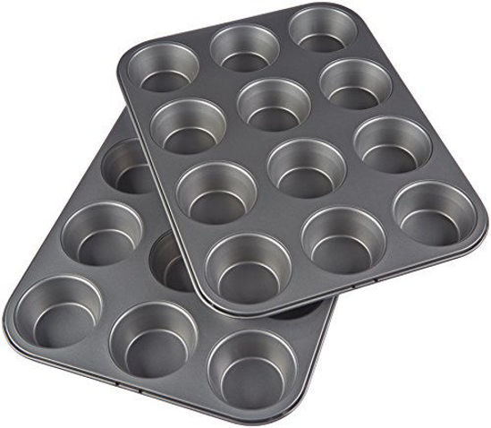 Picture of Amazon Basics Nonstick Muffin Pan, 12 cups - Set of 2