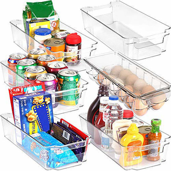 Utopia Home Set of 8 Pantry Organizers-Includes Organizers - Organizers for  Freezers, Kitchen Countertops and Cabinets-Clear Plastic Pantry Storage  Racks 