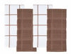 Picture of Sticky Toffee Cotton Terry Kitchen Dish Towel, 4 Pack, 28 in x 16 in, Brown Check