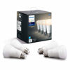 Picture of Philips Hue White 4-Pack A19 LED Smart Bulb, Bluetooth & Zigbee compatible (Hue Hub Optional), Works with Alexa & Google Assistant - A Certified for Humans Device