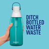 Picture of Brita Plastic Water Filter Bottle, 36 oz, Sea Glass