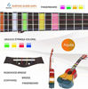 Picture of Balnna Soprano Ukulele Maple 21 inch Traditional High-gloss Rainbow Learn to Play,Color String with Soft Case Gig Bag