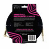 Picture of Ernie Ball Instrument Cable, Gold 1/4" Right Angle, Black, 10 ft. (P06081)