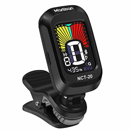 Picture of MARTISAN Clip-On Tuner for Guitar, Bass, Ukulele, Violin, Viola, Chromatic Tuning Modes,360 Degree Rotating, Fast & Accurate, Easy to Use