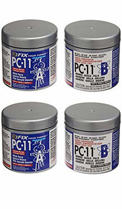 Getuscart Pc Products Pc 11 Epoxy Adhesive Paste Two Part Marine Grade 1 2lb In Two Cans Off White Set Of 2