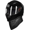 Picture of ILM Full Face Motorcycle Street Bike Helmet with Removable Winter Neck Scarf + 2 Visors DOT (M, White)