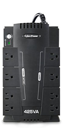 Picture of CyberPower CP425SLG Standby UPS System, 425VA/255W, 8 Outlets, Compact