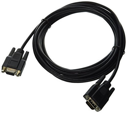 Picture of C2G 52032 DB9 M/F Serial RS232 Extension Cable, Black (15 Feet, 4.57 Meters)
