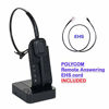 Picture of Wireless Headset Compatible with Polycom VVX300, VVX310, VVX400, VVX410 - Desk Office Phone Call Center Wireless Headset with EHS Cord Bundle for Remote Answering Wireless Headset(Pioneer)