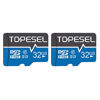 Picture of TOPESEL 32GB Micro SD Card 2 Pack Memory Cards Micro SDHC UHS-I TF Card Class 10 for Cemera/Drone/Dash Cam(2 Pack U1 32GB)