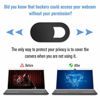 Picture of Webcam Cover Slide,[6 Pack] Ultra-Thin Laptop Web Camera Cover Compatible with MacBook,Laptop,PC,Computer,iMac,iPad, iPhone Cell Phone etc. 0.022in Thick Web Blocker Protect Your Privacy and Security