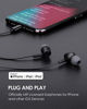 Picture of PALOVUE Lightning Headphones Earphones Earbuds Compatible iPhone 12 11 Pro Max iPhone X XS Max XR iPhone 8 Plus iPhone 7 Plus MFi Certified with Microphone Controller SweetFlow Black