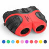 Picture of LET'S GO! Binoculars for Kids Outdoor Toys for 3-12 Years Old Kids, 8X21 High Resolution Compact Waterproof Bird Watching Foldable Binocular Perfect for Travel,Camping,Hiking,Birthday Xmas(Red)