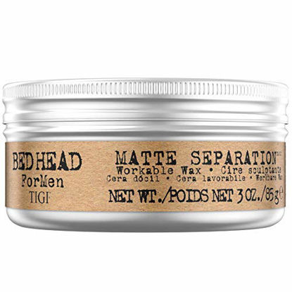 Picture of TIGI Bed Head for Men Matte Separation Workable Wax, 3 Ounce