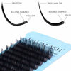 Picture of Ellipse Eyelash Extensions 0.15mm D Curl 8-15mm Mixed Flat Eyelash Extension supplies Light Lashes Matte Individual Eyelashes Salon Use Black Mink False Lashes Mink Lashes Extensions(D-0.15-MIXED)