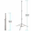 Picture of Neewer 2 Pieces Light Stand Kit, 102"/260cm Stainless Steel Heavy Duty with 1/4" to 3/8" Adapter for Studio Softbox, Monolight and Other Photographic Equipment