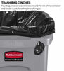 Picture of Rubbermaid Commercial Products FG354100LGRAY Slim Jim Trash/Garbage Can with Venting Channels, 16 Gallon, Gray (Pack of 4)