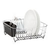 Picture of Deluxe Chrome-Plated Steel Small Dish Drainers (Black)