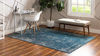 Picture of Unique Loom Sofia Collection Traditional Vintage Area Rug, 6' x 9', Blue/Ivory