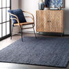 Picture of nuLOOM Rigo Hand Woven Jute Accent Rug, 2' x 3', Navy