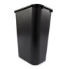 Picture of Rubbermaid Commercial Products Plastic Resin Wastebasket Trash Can for Bedroom Bathroom, Office, 10 Gallon/41 Quart, Black (Pack of 4)