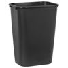 Picture of Rubbermaid Commercial Products Plastic Resin Wastebasket Trash Can for Bedroom Bathroom, Office, 10 Gallon/41 Quart, Black (Pack of 4)