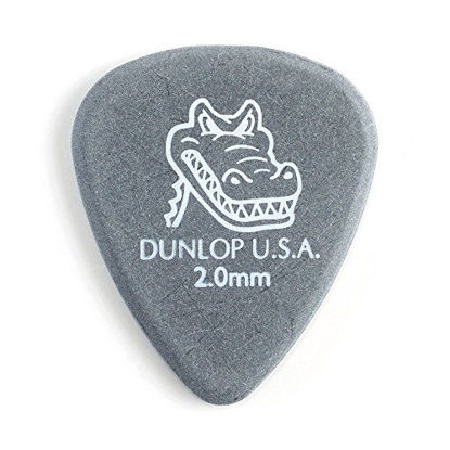 Picture of Jim Dunlop Gator Grip Standard 2.0mm Black Guitar Picks (417R2.0)