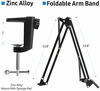 Picture of InnoGear Microphone Stand for Blue Yeti Adjustable Suspension Boom Scissor Arm Stand with 3/8"to 5/8" Screw Adapter Shock Mount Windscreen Pop Filter Mic Clip Holder Cable Ties