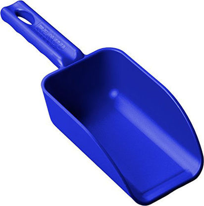 Picture of Remco 63003 Blue Polypropylene Injection Molded Color-Coded Bowl Hand Scoop, 16 oz, 1 Piece