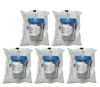 Picture of 5 Pack of 4oz Sterile Specimen Cups Individually Bagged with Screw On Lids