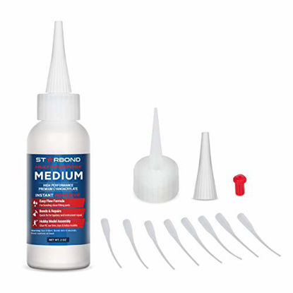 Picture of Starbond EM-150 Medium, Premium CA - Cyanoacrylate Adhesive Super Glue (for Woodturning, Pen Turning, Hobby, Lapidary, Acrylic Nails) (2 Ounce)