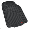 Picture of Motor Trend FlexTough Performance All Weather Rubber Car Floor Mats - 3 Piece Odorless Floor Mats for Cars Truck SUV, BPA-Free Automotive Floor Mats, Heavy-Duty Waterproof Liners (Black)