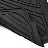 Picture of Motor Trend FlexTough Performance All Weather Rubber Car Floor Mats - 3 Piece Odorless Floor Mats for Cars Truck SUV, BPA-Free Automotive Floor Mats, Heavy-Duty Waterproof Liners (Black)