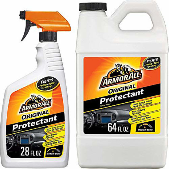 Armor All Original Protectant Spray and Refill, Car Interior Cleaner with  UV Protection to Fight Cracking & Fading, Medium Shine, 28 & 64 Fl Oz, 18702