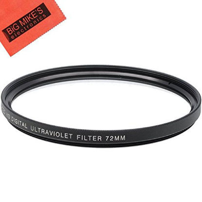 Picture of 72MM Multi-Coated UV Protective Filter for Sony CyberShot DSC-RX10 III, DSC-RX10 IV Digital Cameras