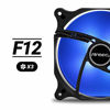 Picture of Antec 120mm Case Fan, PC Fans Blue LED, PC Case Computer Case Fan, 4-pin Molex Connector, F12 Series 3 Packs