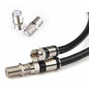 Picture of GTOTd Coaxial Cable (6 Feet) with RG6 Coaxial Cable Connector 1-Pack (F-Type Cable Extension Adapter) Black Coax Satellite TV 75 Ohm Cable ¡­