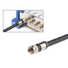 Picture of GTOTd Coaxial Cable (6 Feet) with RG6 Coaxial Cable Connector 1-Pack (F-Type Cable Extension Adapter) Black Coax Satellite TV 75 Ohm Cable ¡­