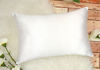 Picture of Aiking Home Solid Faux Silk Decorative Pillow Cover, Zipper Closure, 12 by 18 Inches, Pure White