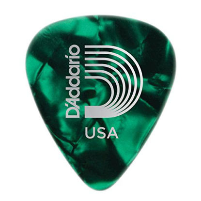 Picture of Planet Waves Green Pearl Celluloid Guitar Picks, 100 pack, Light