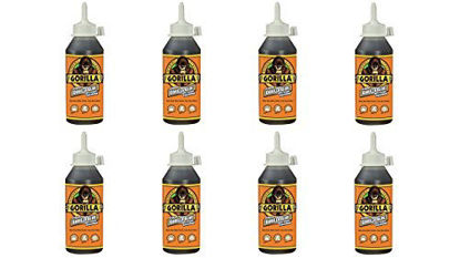 Picture of Gorilla Original Waterproof Polyurethane Glue, 8 ounce Bottle, Brown, (Pack of 8)