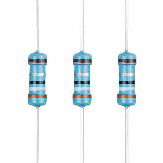 Picture of EDGELEC 100pcs 3.9 ohm Resistor 1/2w (0.5Watt) ±1% Tolerance Metal Film Fixed Resistor, Multiple Values of Resistance Optional