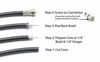 Picture of THE CIMPLE CO - Coaxial Cable Screw On Connector | 50 Pack | Twist On Type Fitting for RG6 Coax Cable - for Easy Installation, no Tool Required