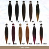 Picture of 22"-8 packs/lot Pre-stretched Braiding Hair Extensions Yaki Texture Synthetic Hot Water Setting Itch-free Twist Braid Hair（22", 27)