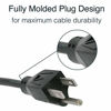 Picture of C2G Power Cord, Replacement Power Cable, 3 Pin Connector, Universal Power Cord, 5-15P to C13, 18 AWG, Black, 3 Feet (4.57 Meters), Cables to Go 03129