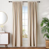 Picture of Amazon Basics Room Darkening Blackout Window Curtains with Tie Backs Set, 42" x 96", Beige