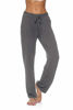 Picture of DIBAOLONG Womens Yoga Pants Wide Leg Comfy Drawstring Loose Straight Lounge Running Workout Legging Dark Gray XL