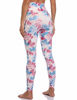 Picture of Colorfulkoala Women's High Waisted Pattern Leggings Full-Length Yoga Pants (XS, Pink  Blue Fallen Leaves)