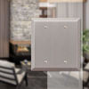 Picture of Amerelle Century Double Blank Steel Wallplate in Brushed Nickel